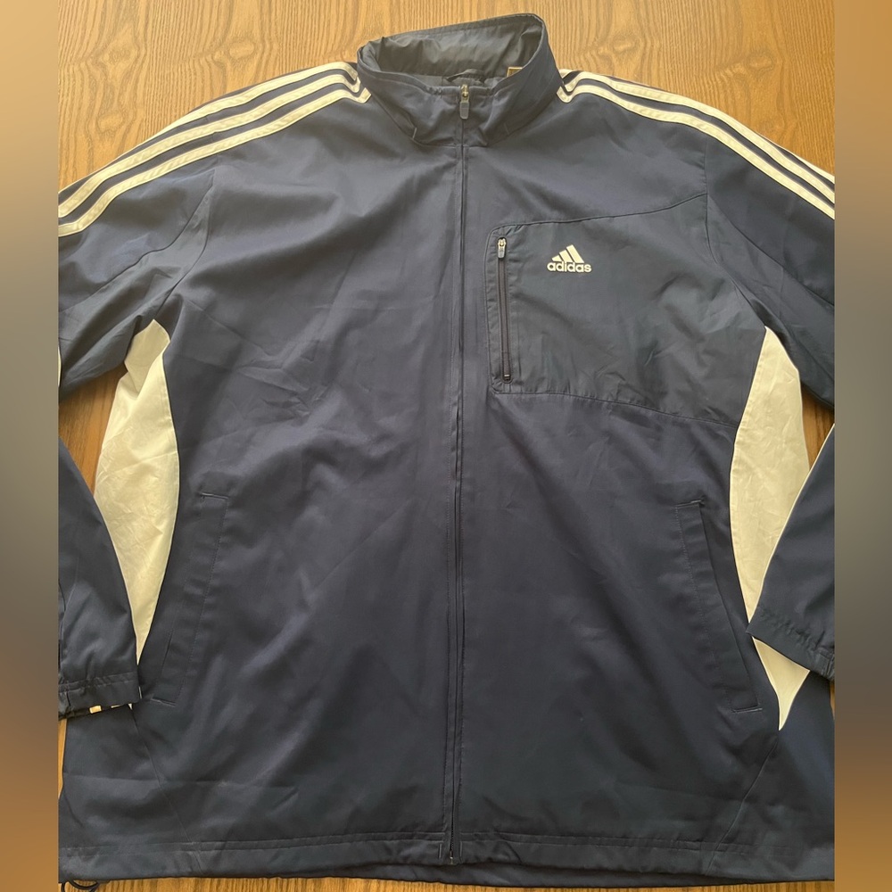 Adidas Men's Navy Blue Jacket size XL